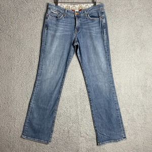 Lucky Brand Jeans 12/31 x 40 distressed straight leg mid rise